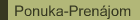 Ponuka-Prenájom